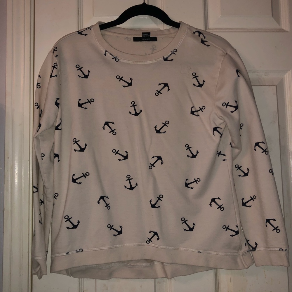 forever 21 crop crew neck
